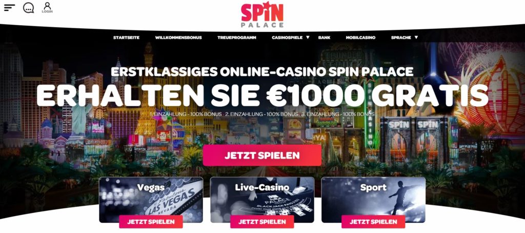 Spin Palace Casino Vorschau